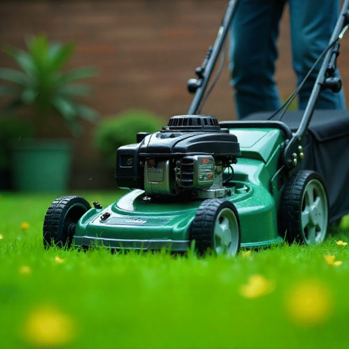 Rasenmäher Freischneider